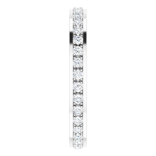 0.50 ct. Round Diamond Eternity Band-VIRABYANI
